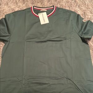 Green Men's Moncler tee Shirt size large brand new.